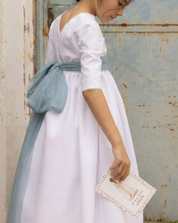 Recordatorio niña pintada acuarela primera comunion