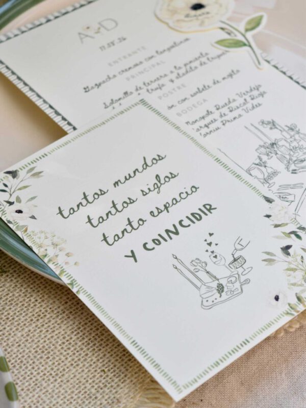 Lamina decorativa pared frase manuscrita con ilustraciones botanicas acuarela limones hojas papel